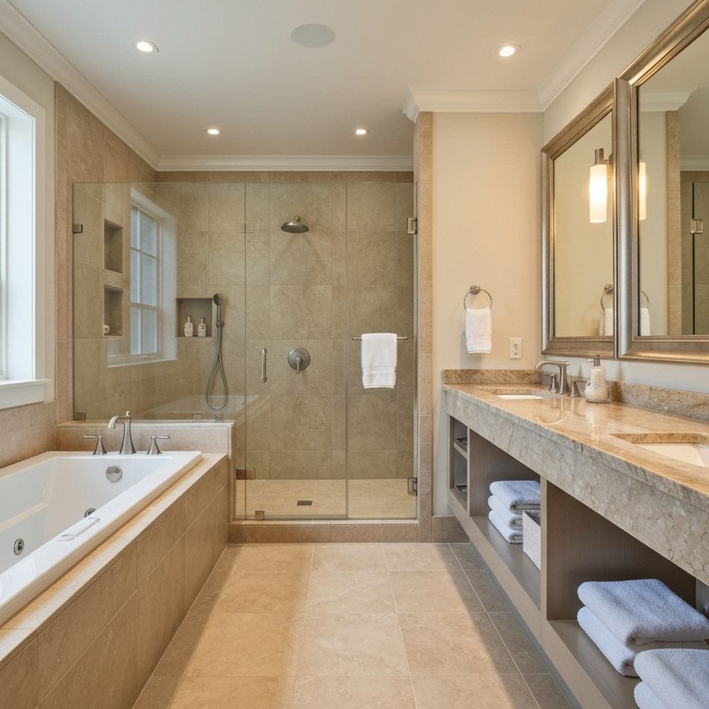 Luxury bathroom after renovation